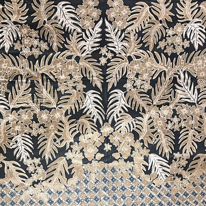 Nyana Nyana Hand Drawn Batik Tulis Cotton Fabric – Naturally Dyed Artisan Textile | Monstera Earth