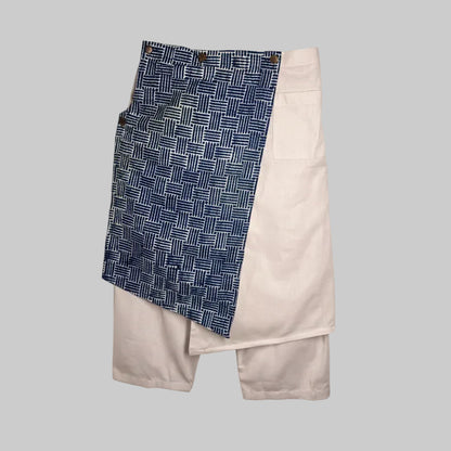 Nyana Nyana Unisex Multiway Batik Sarong Pants - 100 Cotton, limited edition, White