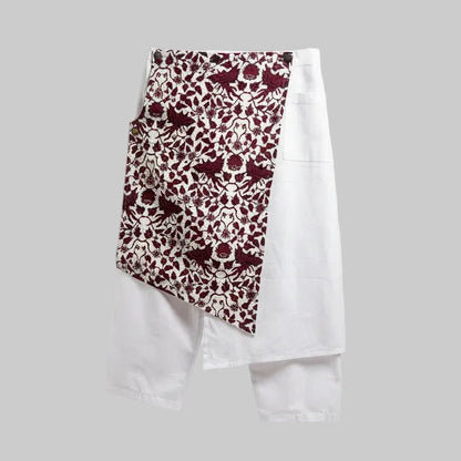 Nyana Nyana Unisex Multiway Batik Sarong Pants - 100 Cotton, limited edition, White