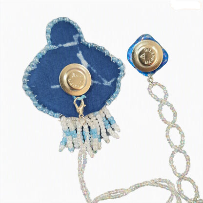 Nyana Nyana Laut Collection Hand Beaded and Embroidered Brooch Kerongsang