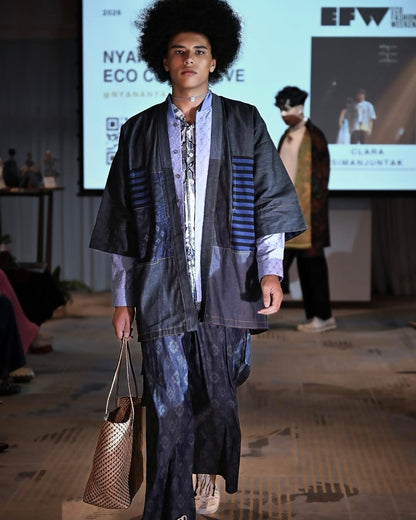 Nyana Nyana Embroidery Bomber Jacket - Cotton Satin, Limited Edition, Runway piece