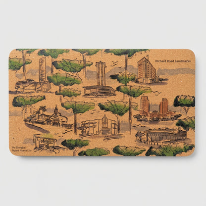 Nyana Nyana Orchard Road Landmark Notebook - FSC Certified recycled paper
