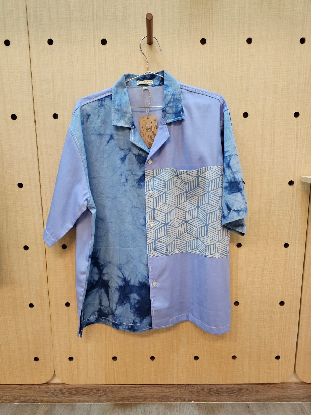 Nyana Camp Shirt Batik Patchwork