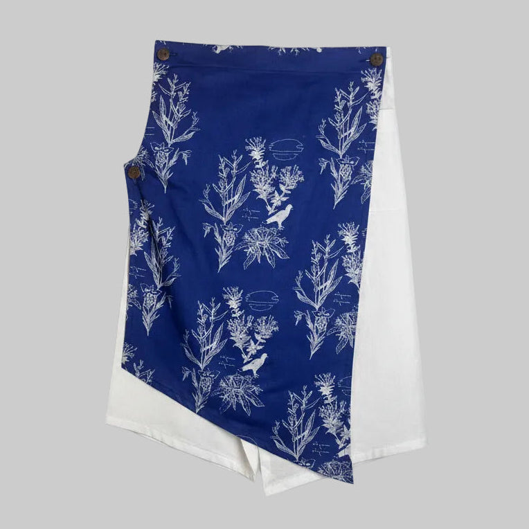 Nyana Nyana Unisex Multiway Batik Sarong Pants - 100 Cotton, limited edition, White