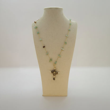 Nyana Nyana Christian Jewelry, Freshwater Pearl Cross Pendant, Necklace, Limited Edition