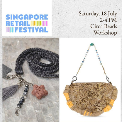 DIY Handphone Lanyard or Bag Strap Workshop | Sustainable Craft Workshop in Orchard Road SIngapore
