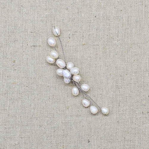 Nyana Nyana Fresh Water Pearl and Shell Brooch Kerongsang