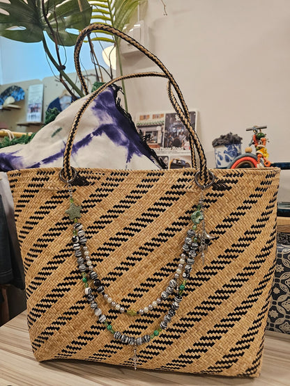 Nyana Nyana Diffuser Bag Charm | Circa Beads, Gems, Cross, and Lava Beads