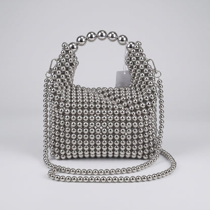Nyana Nyana Hand-beaded Bags | Silver beads