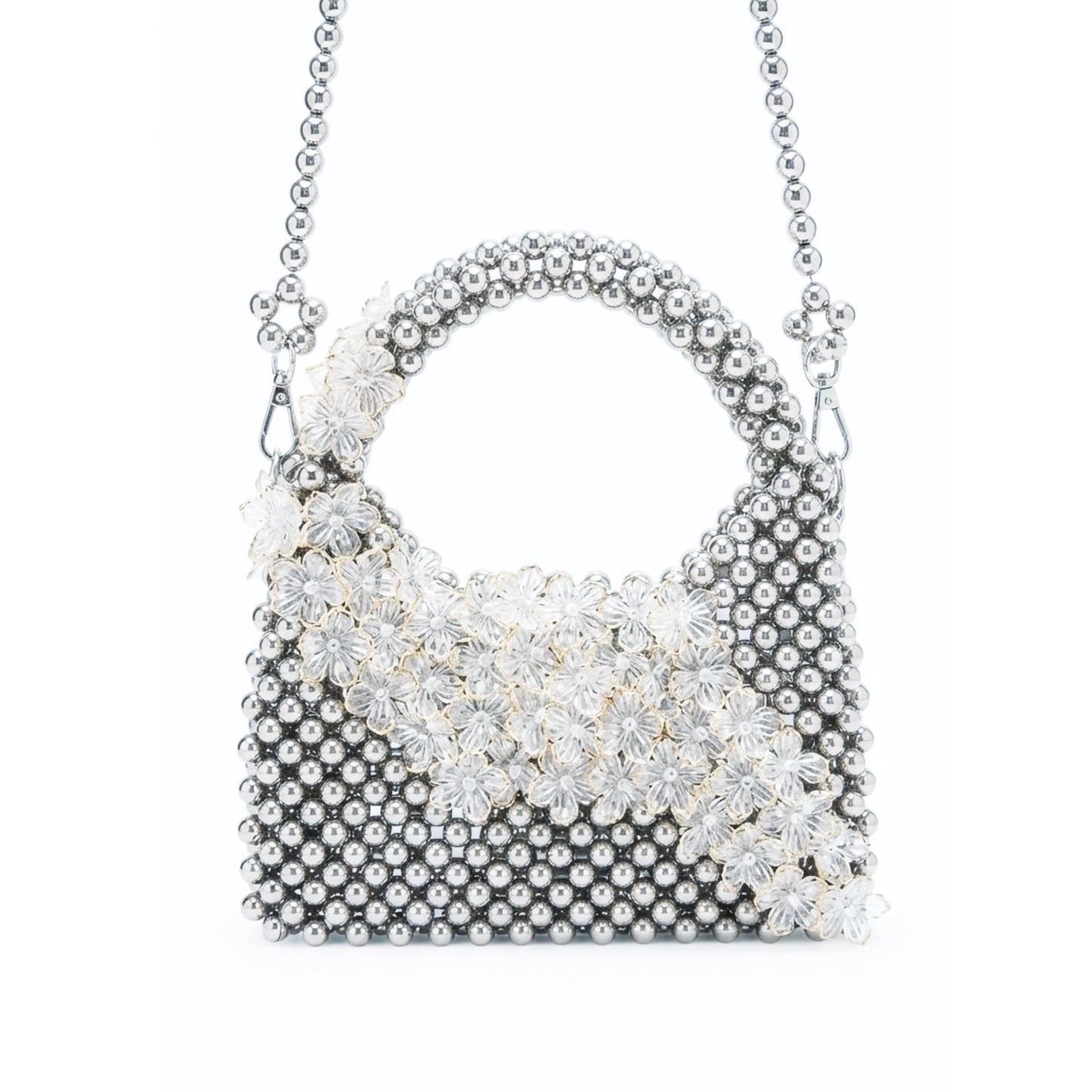Nyana Nyana Hand-beaded Bags | Silver beads