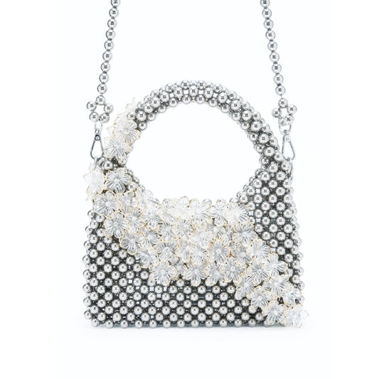 Nyana Nyana Hand-beaded Bags | Silver beads