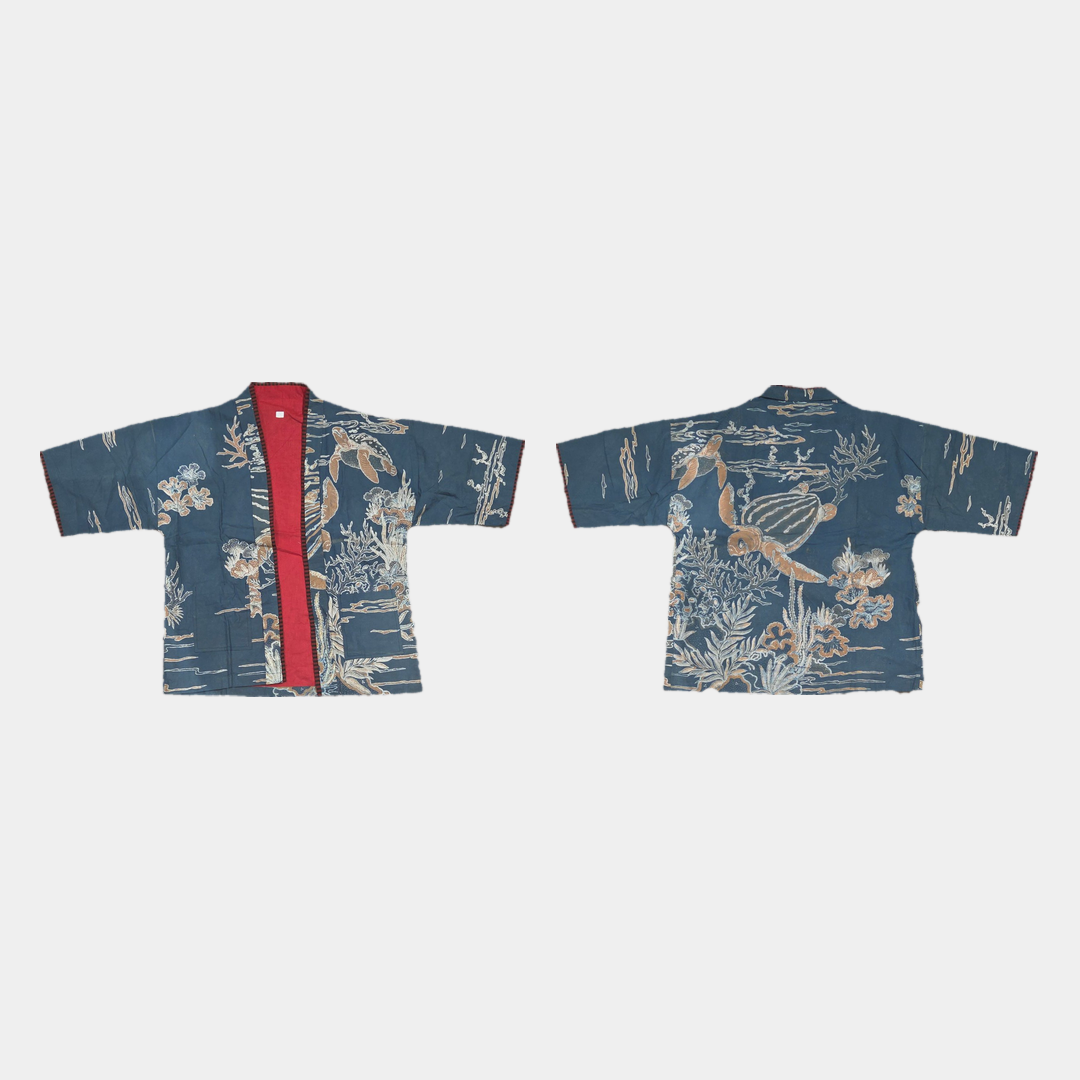 Nyana Nyana Unisex Reversible Batik Tulis Outer - 100% cotton, natural dye, Limited Edition Hand-drawn