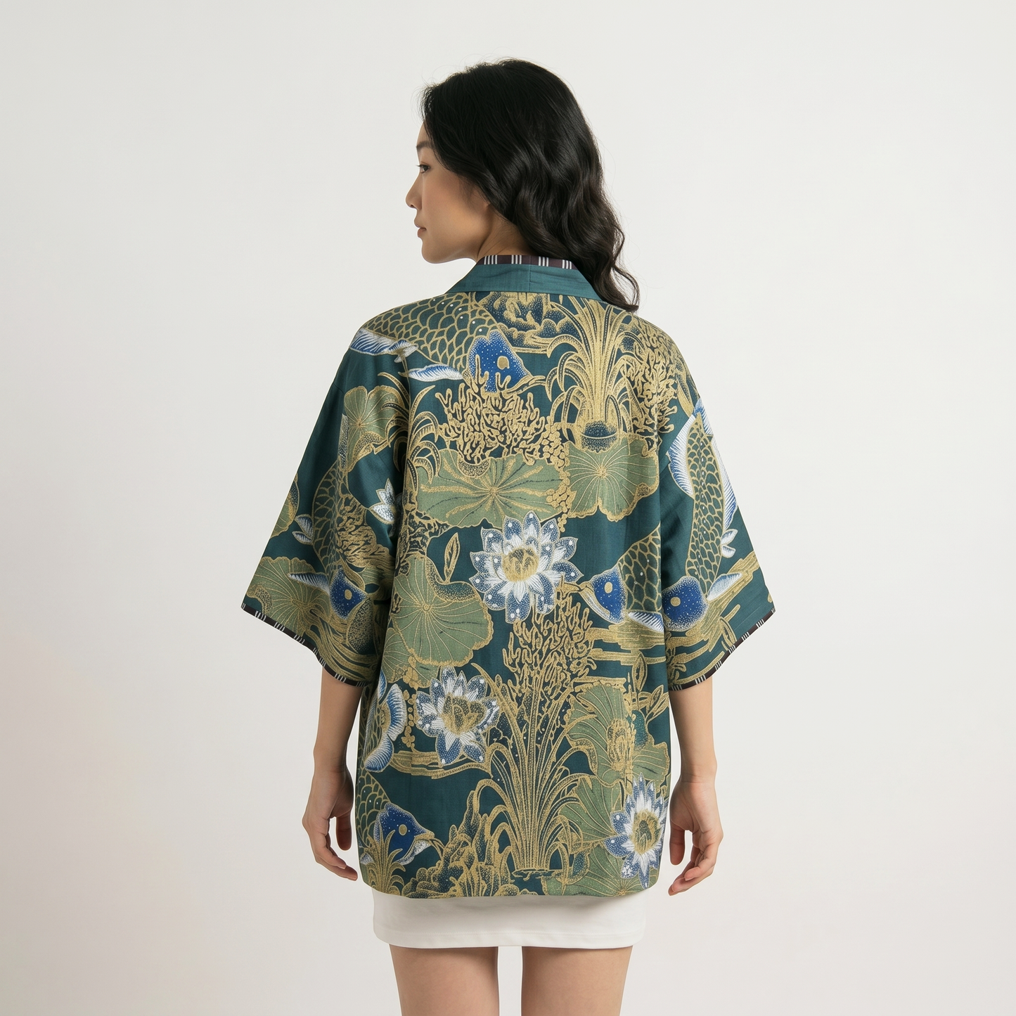 Nyana Unisex Reversible Batik Tulis Outer - 100% cotton, natural dye, Limited Edition Hand-drawn