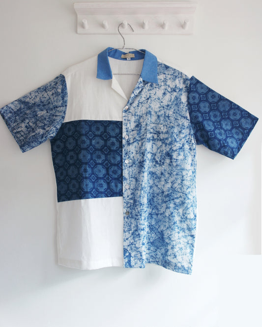 Nyana Camp Shirt Batik Patchwork