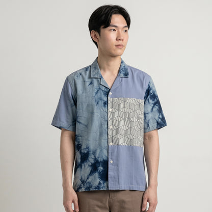 Nyana Nyana Batik Patchwork Camp Shirt - 100% Cotton, Limited Edition