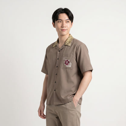 Nyana Nyana Batik Patchwork Camp Shirt - 100% Cotton, Limited Edition