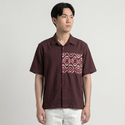 Nyana Nyana Batik Patchwork Camp Shirt - 100% Cotton, Limited Edition