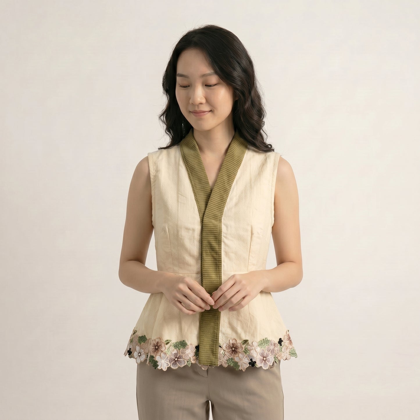 Nyana Nyana Peplum Vest - 100% Cotton, Batik, Limited Edition